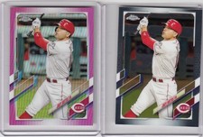 2 * TREVOR BAUER * 2021 TOPPS CHROME PINK REFRACTOR BASE 