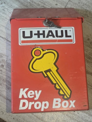 Vintage Uhaul Key Drop Box Heavy Duty Lock Box With Keys