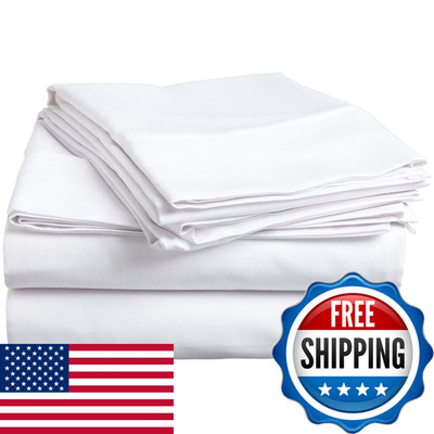 Superior Combed Cotton 300 Thread Count Deep-Fitting Pocket Soft Smooth 4-Piece