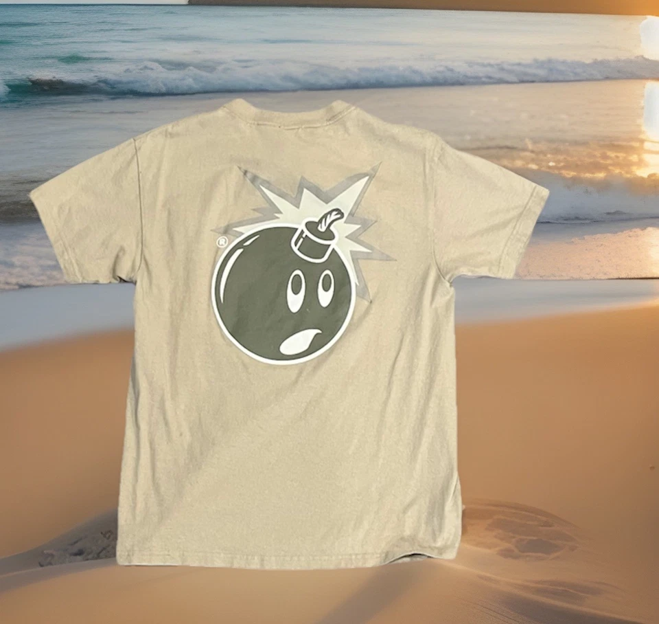 Adam Bomb By The Hundreds Beige T Shirt Size Medium - Image 2 of 3