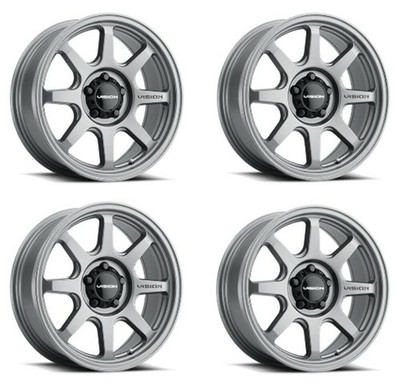 Set 4 18'' Vision 351 Flow   Satin Grey 18x9 Wheels 6x135 18mm Rims