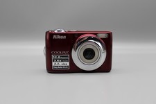 Nikon Red Coolpix L22 Digital Camera 12.0MP 3.6 Optical Zoom Tested Works Travel