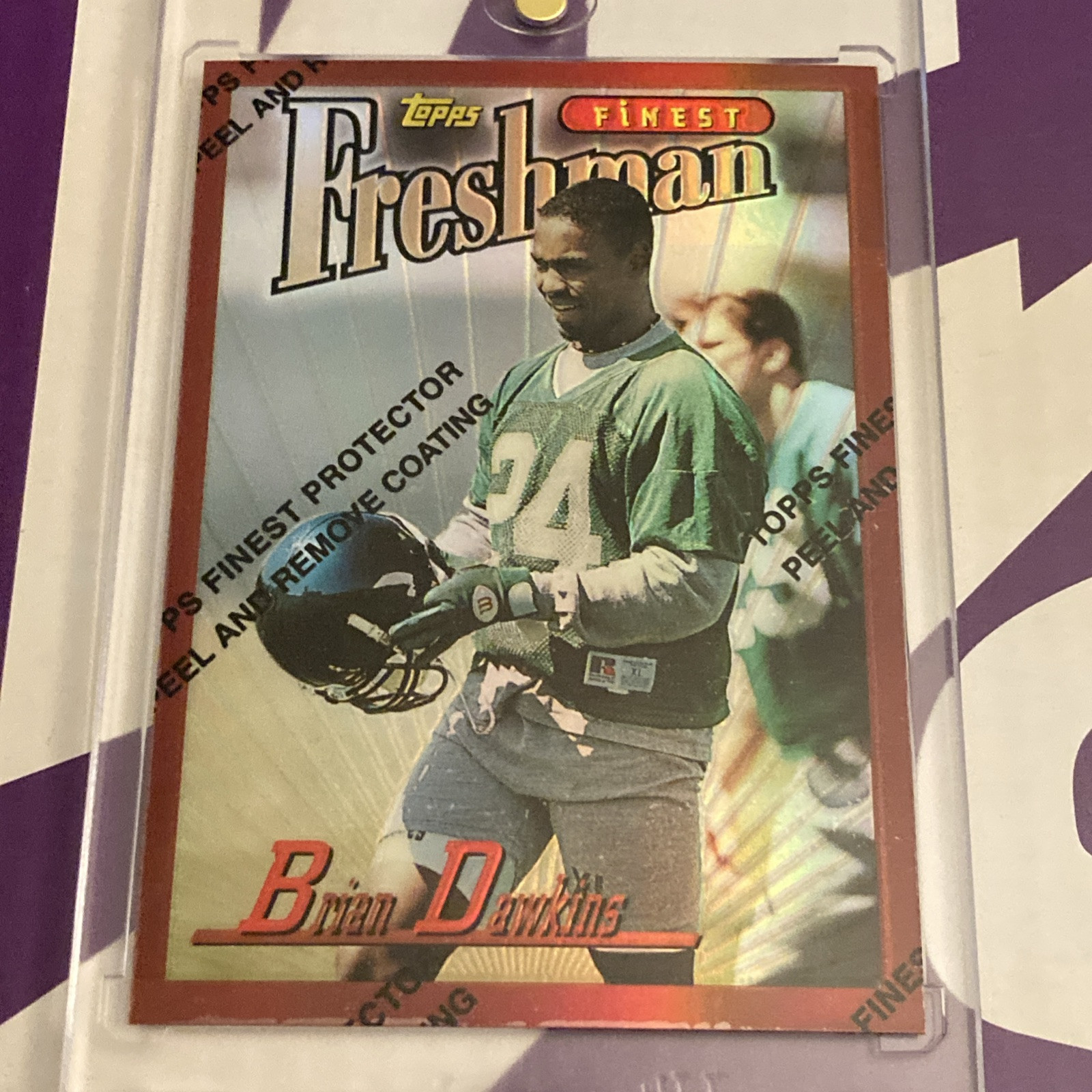 1996 Topps Finest Brian Dawkins Bronze Rookie Refractor Eagles RARE SSP