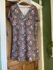 Orange Floral Dress Size XL