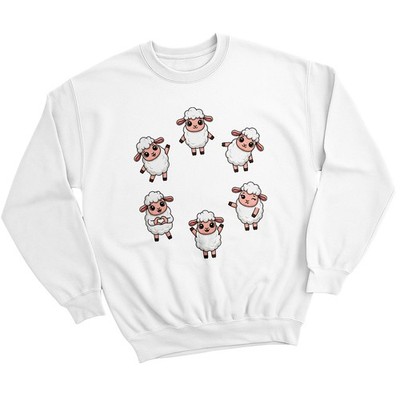 Süße Sweatshirt Schafliebhaber Idee Unisex Bauernhoftiere tanzende Schafe