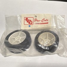 Vintage Nos Trc Pro-cuts Blue Dot 730 Front Slicks Tamiya Bloink 110