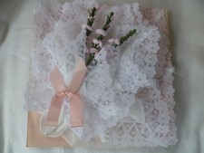 BHS Vintage 3 Baumwolle Damen Spitze Taschent&uuml;cher Japan Made