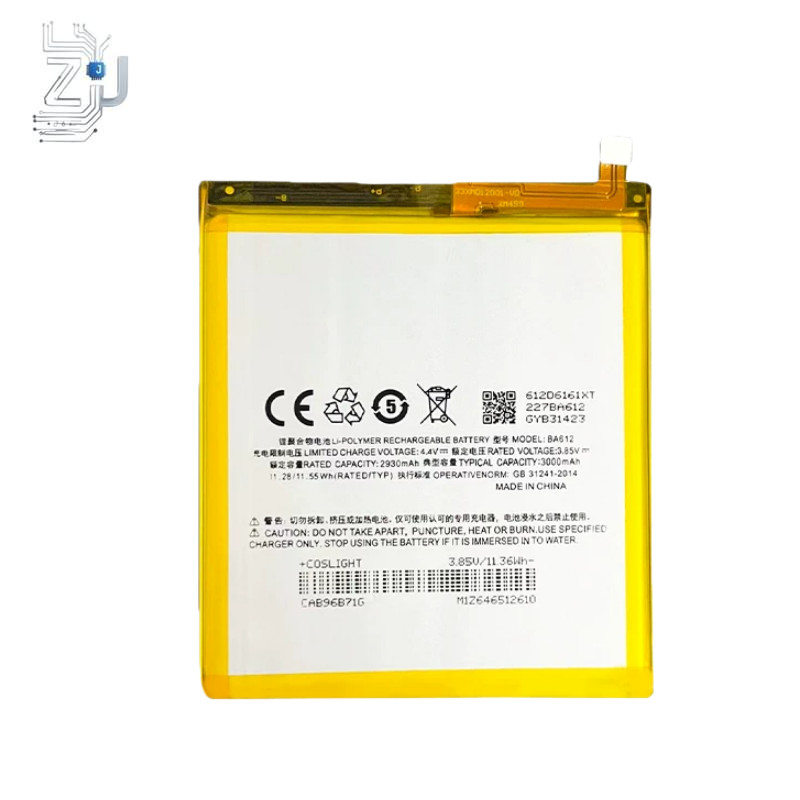 3.85V 3000MAH BA612 Battery for Meizu Meilan M5S M5note mobi