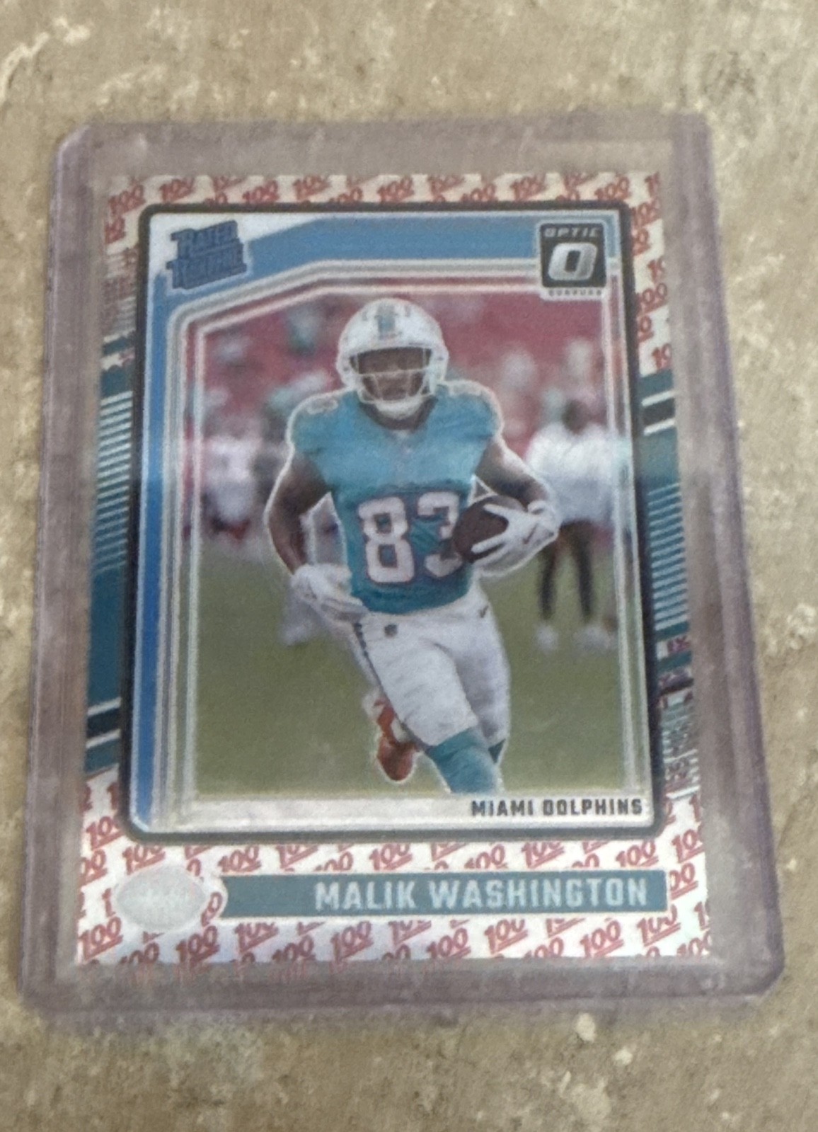 Malik Washington 2024 Donruss Optic Rated Rookie RC #272 One Hundred Prizm SSP