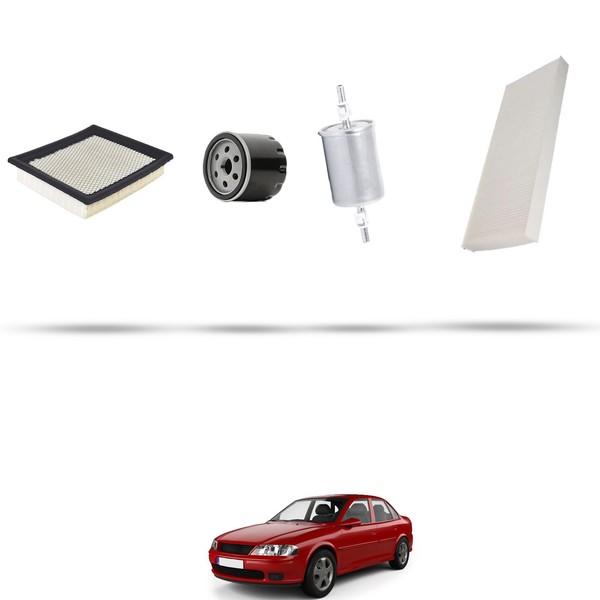 Hoffcar Set Service - 4 Filter Kompatibel Mit Opel Vectra C 1.6I 16V 74Kw Von-image