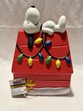 Snoopy Woodstock Dog House Blow Mold Light Up Christmas 2025 New Tabletop READ
