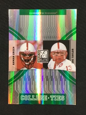 2007 Donruss Elite #CT-10 Ahman Green / Zac Taylor College Ties Green /800