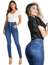 Jeans Colombianos Levanta Cola Push Up Skinny Pantalones De Mujer Butt Lifter