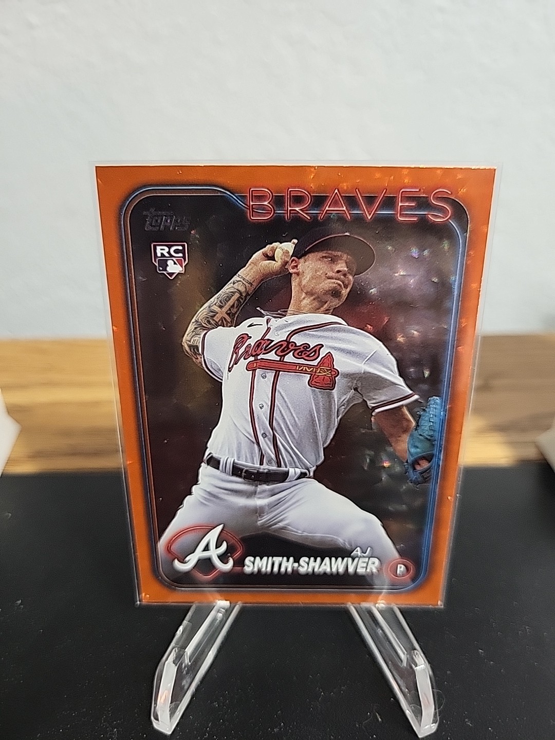 2024 Topps Series 1 - AJ Smith-Shawver #117 (RC) Orange Foil /299