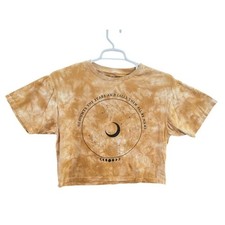 Chemistry Celestial Tie Dye Crop Top Tan Cons...