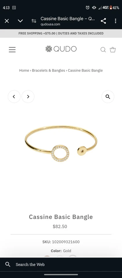 Pulsera Qudo Limited con 3 toppers DELUXE Foto 2 de 4