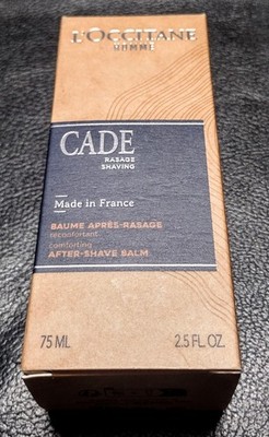 New Sealed L Occitane Cade Comforting After-Shave Balm. (75 ML)