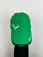 Nike Featherlight Rafa Nadal Hat Cap Strap Green Tennis One Size Adult