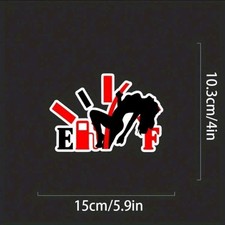 Funny car Stickers, High Gas Decal, Fuel Gage Empty Vinyl Free SHIP