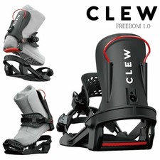 CLEW snowboard bindings, BLACK, MEDIUM
