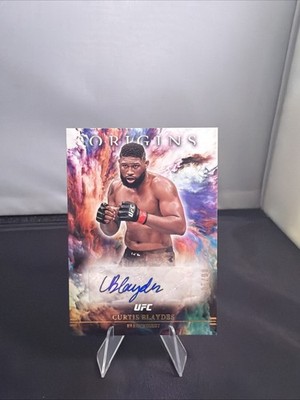 2021 Panini Chronicles Origins UFC Gold #OA-CBL Curtis Blaydes Auto 6/10