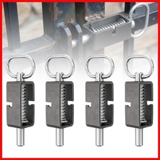 Wringkit 4 Pack Weld-On Spring Latch Heavy-Duty Trailer Gate Latch Lock Plain