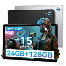 10.1" Tablet Android 15 24GB RAM 128GB ROM 1TB WIFI 6 Dual Camera Touchscreen