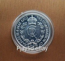 2023 Royal Mint King Charles III Royal Cypher 1oz Silver Bullion coin i capsule