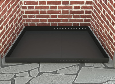 Flehomo Adjustable Fireplace Tray, Expandable Ash Pan for Ash Collection,