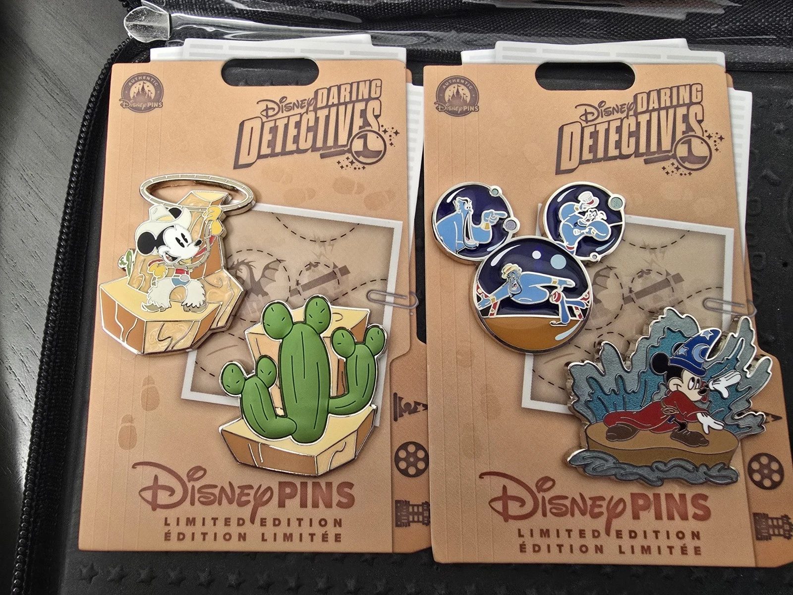 2026 Daring Detectives Mickey & Minnie’s Runaway Railway And Fantasmic LE Pins