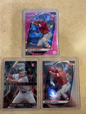 2025 Panini Prizm Kristian Campbell RC's Pink Ice, Prismatic, Base Red Sox
