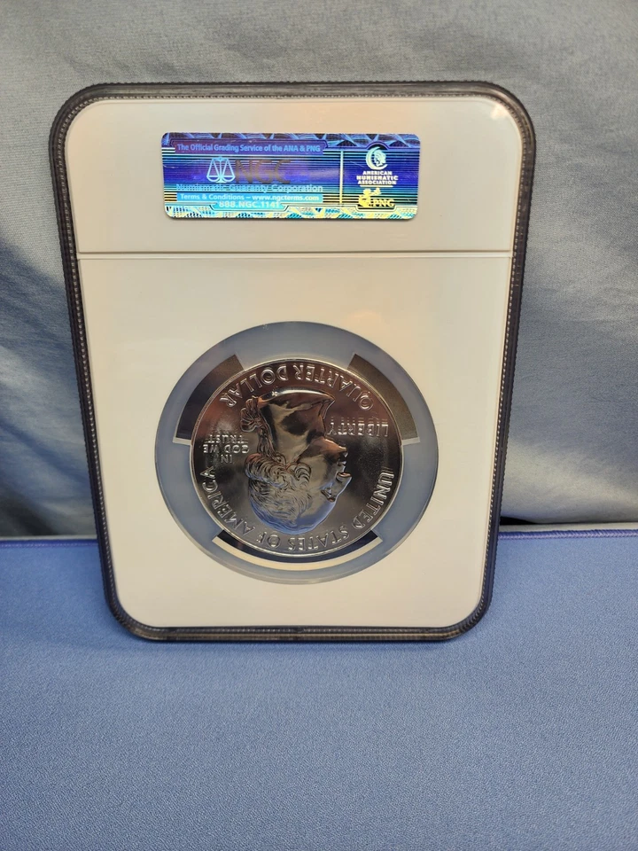 2010 5oz Silver 25C Mount Hood Quarter NGC MS 69 - Image 2 of 4