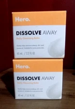 LOT OF 2~ Hero DISSOLVE AWAY Daily Cleansing Balm (2.2 oz. each)