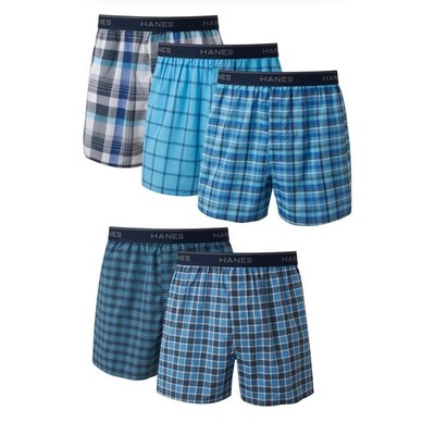 Pack of 6 Hanes Men's Boxer Underwear, Exposed Waistband Size XXL NWOT # H409