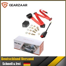 3 Punkt Automatikgurt Sicherheitsgurt Für VW T4 T5 Gurtpeitsche 373cm Rot