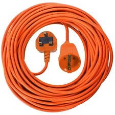 10M Mains Power Cable for QUALCAST Lawnmower Trimmer Strimmer UK Plug 3 Pin