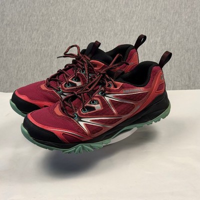 Merrell Siren Edge Q2 Waterproof Hiking Shoes Burgundy Red Womens 10.5 J12198