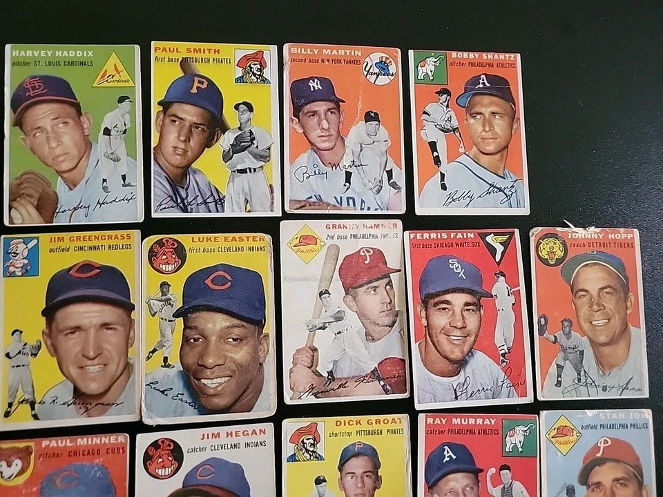 1954 Topps Baseball Card Lot - 18 Different - W/ Paul Smith and Billy Martin - Image 4 of 4