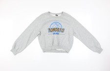 Womens UK Size S H&M Grey Pullover Sweatshirt