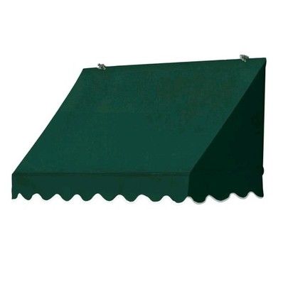Awnings in a Box 4' Traditional Manual Retractable Green Awning Easy Install