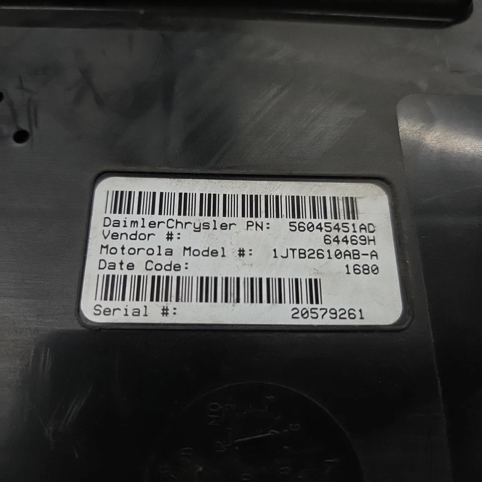 Dodge Dakota CTM 2001 2002 2003 BCM MÓDULO DE SINCRONIZACIÓN CENTRAL 56045451AD 1JTB2610AD Foto 2 de 2