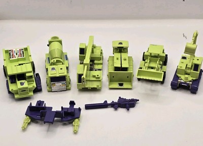 Vintage G1 Transformers Decepticons Devastator Constructicons 1984 Takara Japan