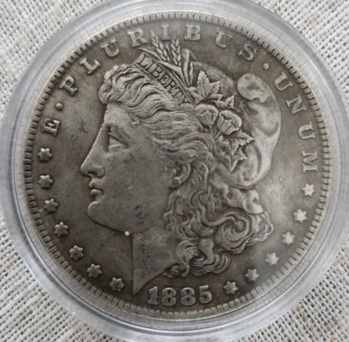 1885 S Key Date Morgan Silver Dollar In XF Condition