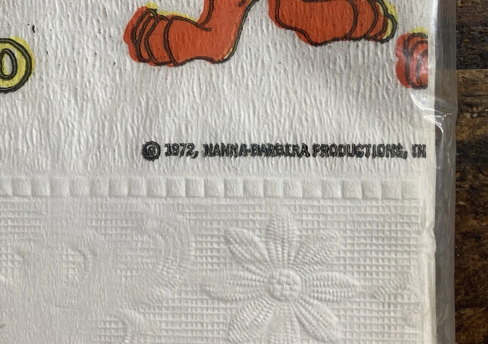 De colección Nuevo Sellado 1972 Scooby-Doo Feliz Cumpleaños Mantel Mantel 54"x96" Foto 2 de 4