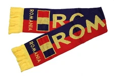 ROMANIA Country Flag Blue - Red Thick SCARF..New