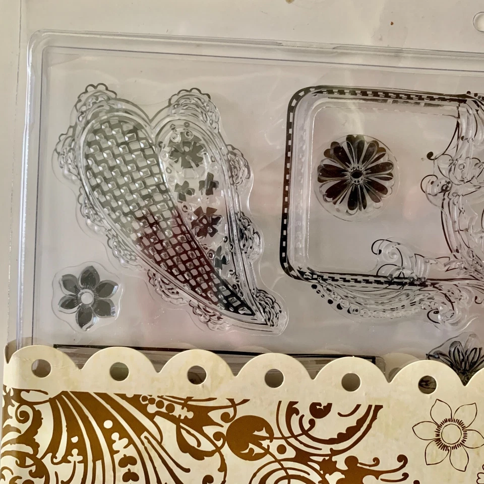 De colección - 43 estampillas transparentes "polvo de polen" por Michelle Coleman diseño de 4 pantalones elegantes Foto 3 de 4