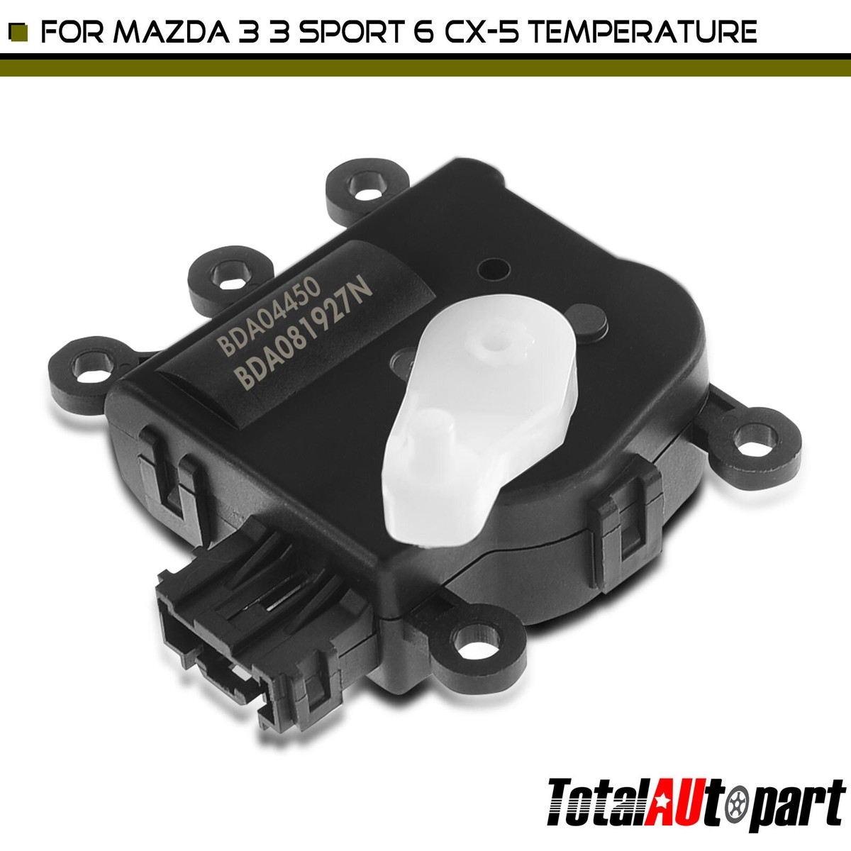 HVAC Heater Blend Door Actuator Temperature Right Main for Mazda 3