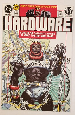 Hardware #1 1993 Open Poly Poster Card Panel Milestone All Black Writer/Artist