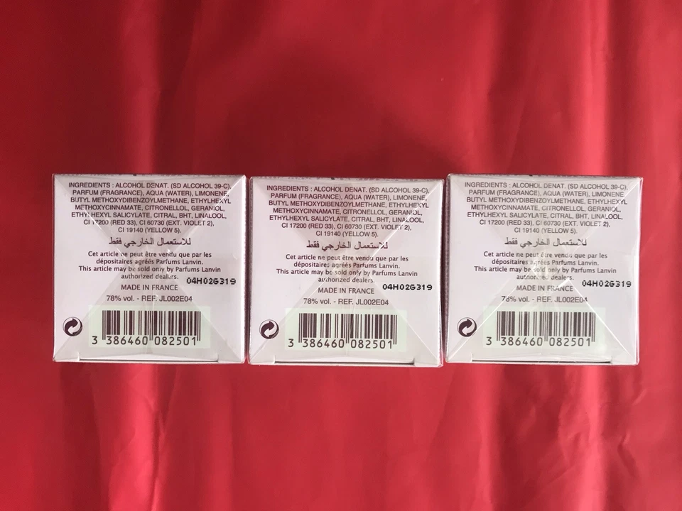 Lote de 3 Lanvin My Sin Edp 50 ml 1,7 fl oz nuevos sellados raros descontinuados Foto 2 de 3