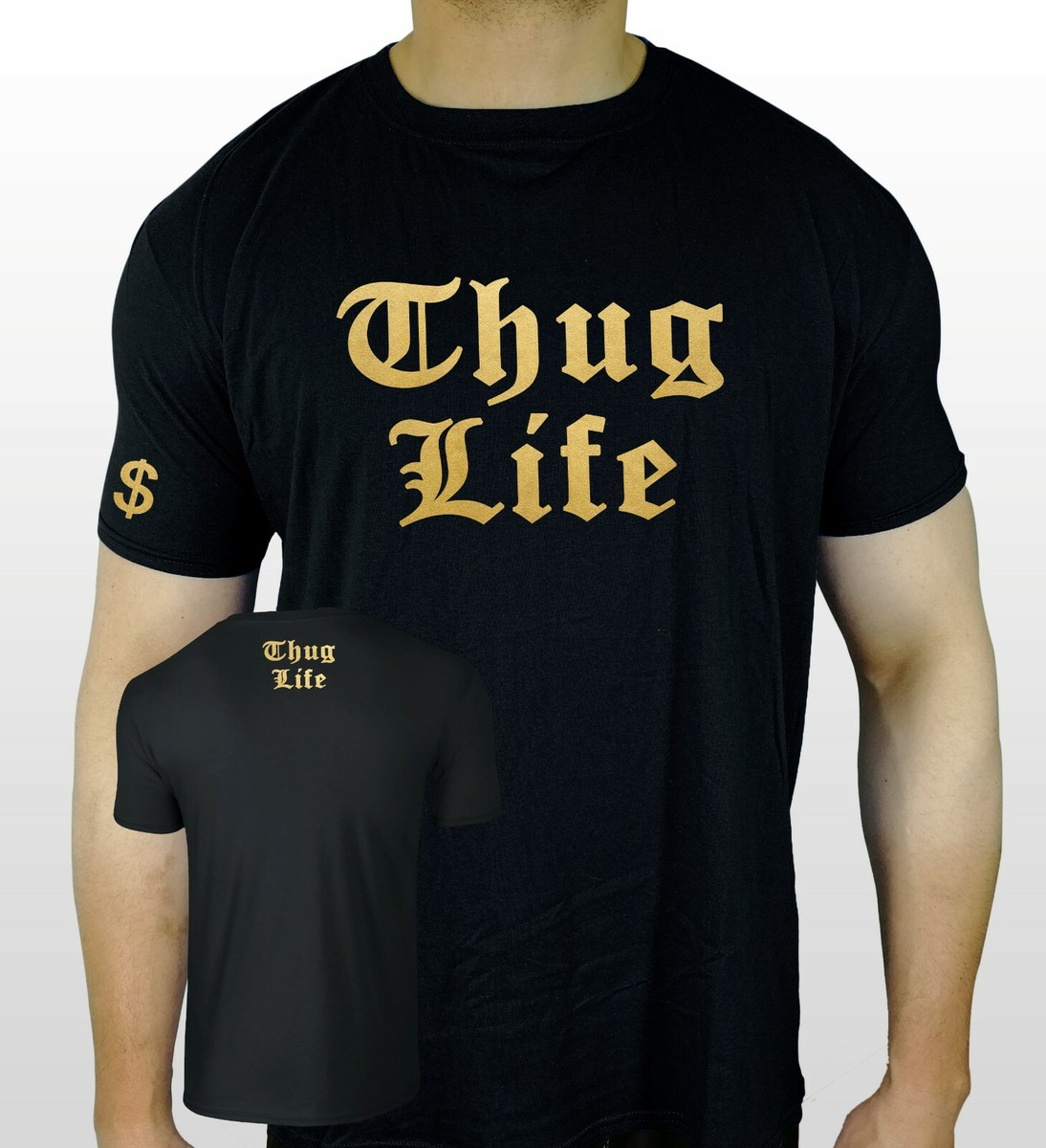 Thug Life Hip Hop Rap T-Shirt Men Women Unisex Retro Thug Life Hip Hop Rap T-Shirt Men Women Unisex Retro